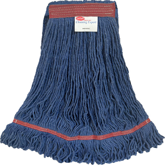 Wet Mops | Blue Premium Looped-End | Large Narrow