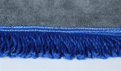 12" - Dust Mop with Fringe Yarn Microfiber Hook and Loop Pad