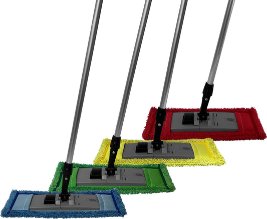 Microfiber Closed-loop Mesh Pocket Mop - Color Coded