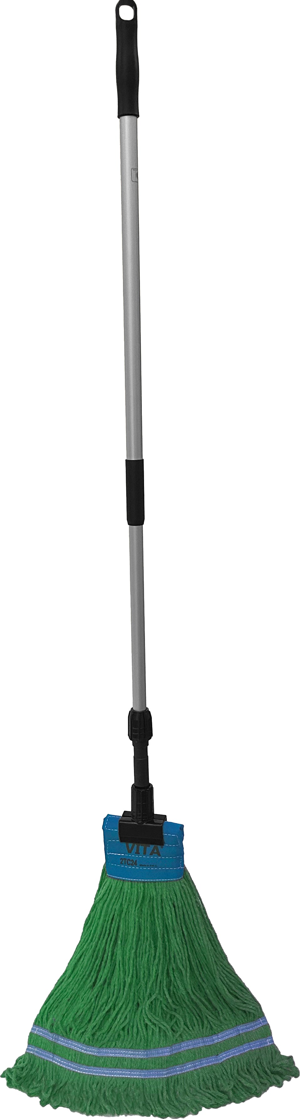 Industrial Laundry Style Antimicrobial Looped-End Wet Mop - 9" BAND