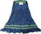 Antimicrobial Wet Mop | Blue Premium Looped-End | Medium Narrow