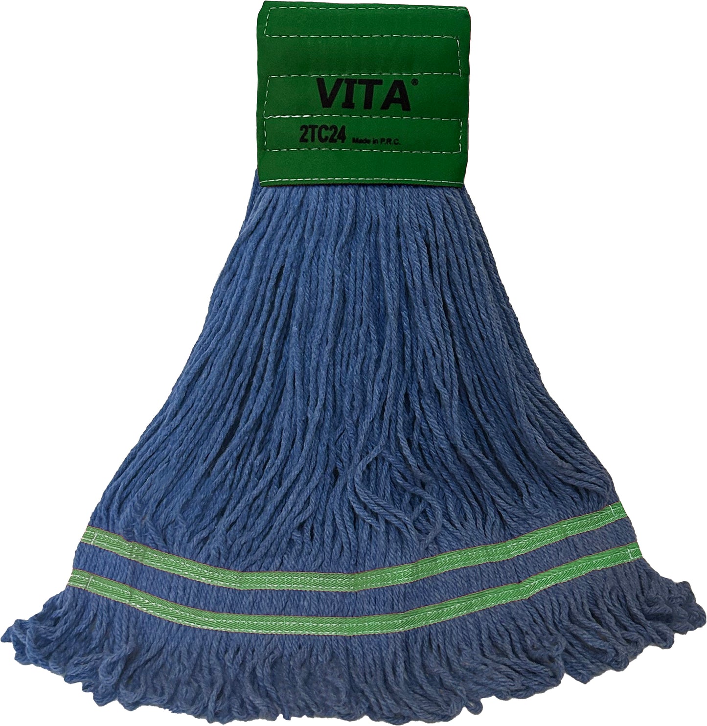 Antimicrobial Wet Mops | Industrial Looped-End Blue | Medium