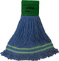 Antimicrobial Wet Mops | Industrial Looped-End Blue | Medium