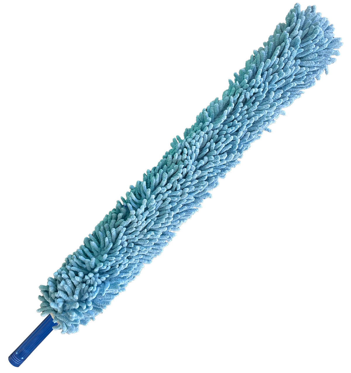 Included components: blue chenille duster sleeve shown fitted to flexible wand