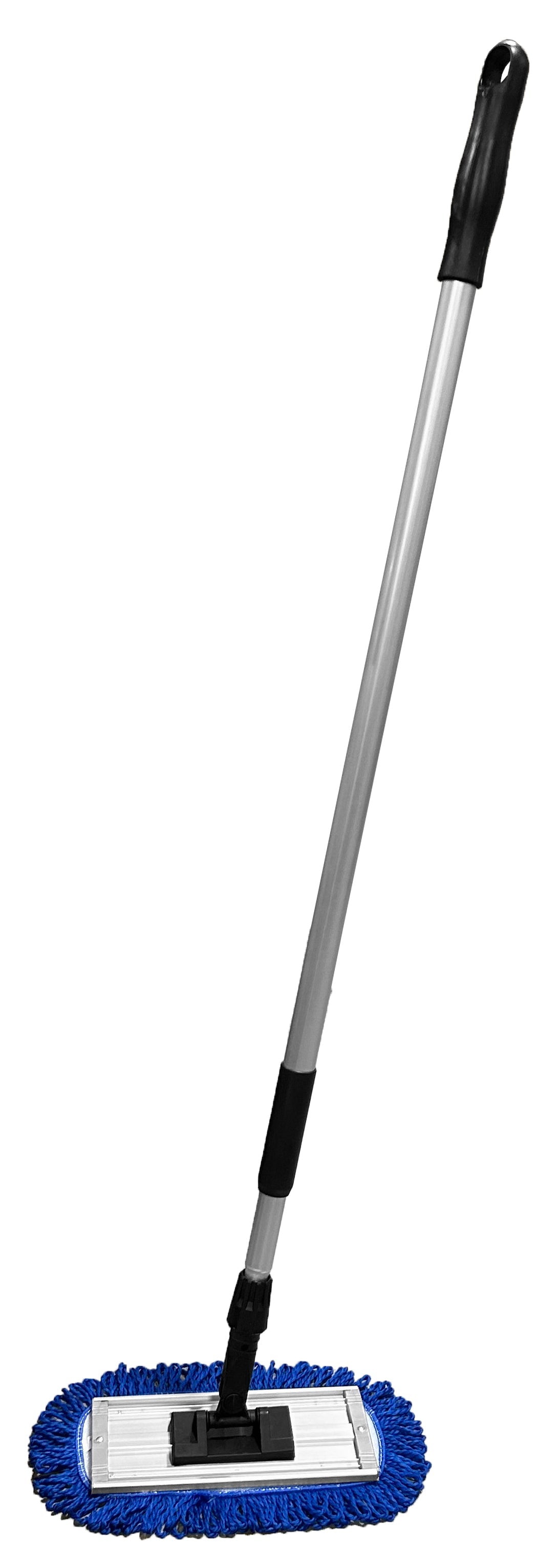 12" - Dust Mop with Fringe Yarn Microfiber Hook and Loop Pad