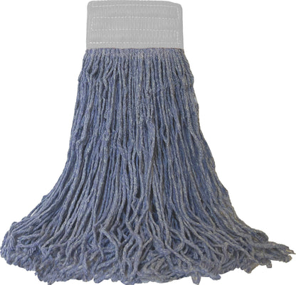 Included component: 20-ounce blue cut-end wet mop with 5-inch wide headband